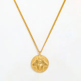 Honey Bee Coin Necklace