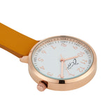 Meraki Rose Gold/Mustard Leather Fob 35