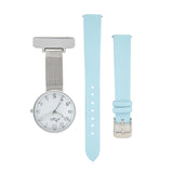 Empress Interchangeable White/Silver/Blue Leather 35