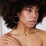 Dulcie Square Malachite Necklace