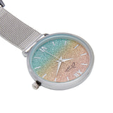 Aurora Glitter Rainbow/Silver Mesh Fob 35