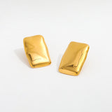 Joelle Oversized Rectangle Studs