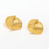 Octavia Ridge Geometric Oversized Studs