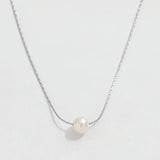 Olivia Dainty Pearl Necklace