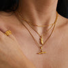 Ivy T Bar Gold Necklace