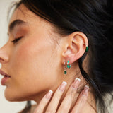 Sian Green Enamel Ear Cuffs