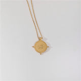 Soleil Sun Coin Necklace