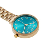 Meraki teal/gold link Fob 35
