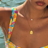 Summer Palm Pendant Necklace