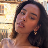 Brioni Croissant Chunky Hoop Earrings