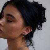 Sian Green Enamel Ear Cuffs