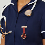 Meraki Rose Gold/Cherry Leather Fob 35