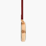 Meraki Rose Gold/Cherry Leather Fob 35