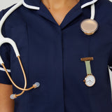 Meraki White/Rose Gold/Sage Leather Fob 35