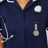 Aurora Glitter Rainbow/Silver Mesh Fob 35