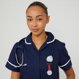 Aurora White/Silver/Red Leather Fob 35