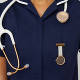 Aurora Rose Gold/Grey Leather Fob 35