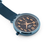 Aurora Rose Gold/Blue Mesh Fob 35