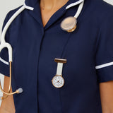 Aurora Marble/Rose Gold/Grey Leather Fob 35