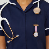 Meraki Rose Gold/Marble/Pink Leather Fob 35