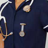 Meraki Rose Gold/Grey Leather Fob 35