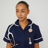 Meraki Marble/Rose Gold/Grey Leather Fob 35