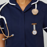 Meraki Marble/Rose Gold/Grey Leather Fob 35