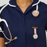 Meraki Mother of Pearl/Rose Gold/Pink Leather Fob 35