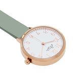 Meraki White/Rose Gold/Sage Leather Fob 35
