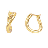 Ophelia Wave Hoop Earrings