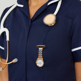 Callista Marble/Silver/Rose Gold Link Fob 35