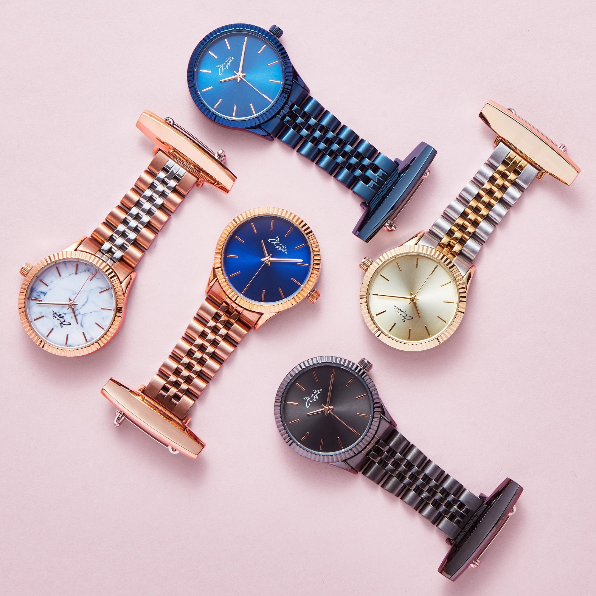 Silver Mesh/Nato Interchangeable Nurse Watch – Annie Apple