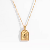 Summer Palm Pendant Necklace