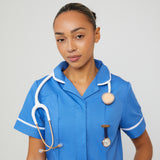 Meraki Mother of Pearl/Rose Gold/Navy Leather Fob 35