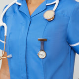 Meraki Mother of Pearl/Rose Gold/Navy Leather Fob 35