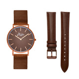 Jumeirah Rose Gold/Mocha Interchangeable 36