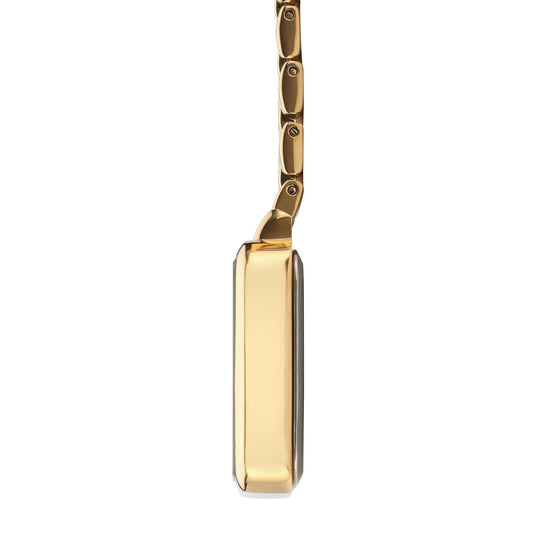 Eunoia Pink Mother of Pearl/Gold Link Fob 28