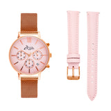 Marseille Seashell/Rose Gold/Pink Multifunctional Interchangeable 38