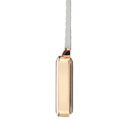 Eunoia Rose Gold/Grey Leather Fob 28