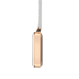 Eunoia Marble/Rose Gold/Grey Leather Fob 28