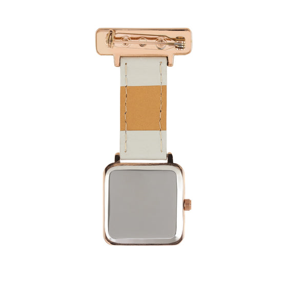 Eunoia Marble/Rose Gold/Grey Leather Fob 28