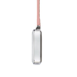 Eunoia Rose Gold/Silver/Pink Leather Fob 28