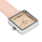 Eunoia Rose Gold/Silver/Pink Leather Fob 28