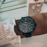 Marseille Rose Gold/Blue Multifunctional Interchangeable 38