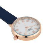 Meraki Mother of Pearl/Rose Gold/Navy Leather Fob 35