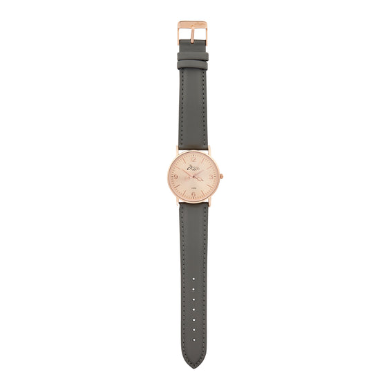Alore Rose Gold/Grey Leather 35