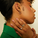 Annalise Baguette Silver Ring