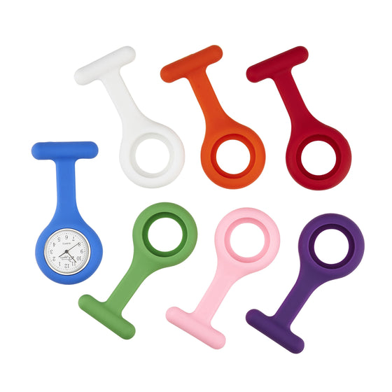 Silicon Nurse Fob Watch with 7 Straps
