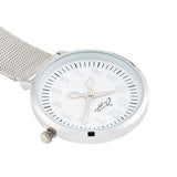 Aurora White/Silver Mesh Fob 35