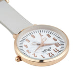 Aurora Marble/Rose Gold/Grey Leather Fob 35